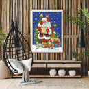 5D Diamond Painting Kit DIY Santa and Gifts Full Round Drill Mosaic Picture Arts