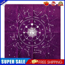Tarot Card Tablecloth Zodiac-pattern Flannel Tarots Cloth 49x49cm (Purple)
