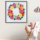 5D DIY Colorful Wreath Part Special Drill Diamond Painting Mosaic Artwork Newly