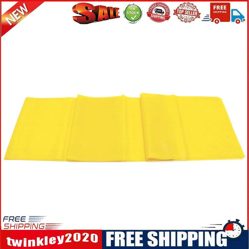 4pcs Yoga Pull Strap Belt Fitness Stretch Pilates Resistance Band (Yellow)