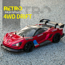 2.4GHz 35km/h Fast Stunt Drift 1/16 4WD RC Racing Car with Battery (Red)