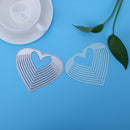 Hollow Heart DIY Metal Stencil for Scrapbook Embossing Craft Cutting Die-15