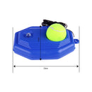 1pc Blue Plastic Racket Ball Trainer Single Tennis Practice Base Device Kit