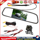 4.3 inch Car Mirror Monitor Auto Parking System with 8LED Rear View Camera Newly