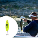 13g Spoon 3 Hooks Fishing Lure Sequins Paillette Hook(Yellow) Newly