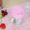 Wheel Shape Silicone Cup Lids Heat-resistant Dust-proof Bowl Cover (Pink) Newly