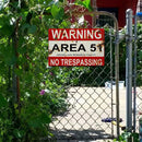Retro Chic Funny Metal Sign No Trespassing We re Tired of Hiding The Bodies Sign