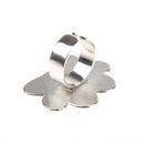 Mini Nail Art Metal Finger Ring Palette Mixing Acrylic Gel Polish Painting