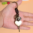 Mikolot Mens Love Heart Lock Charms Keychain Ring Holder Pendant S