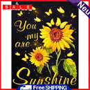 Full Round Crystal Diamond Painting Yellow Sunflower Kit Art Craft Home Decor