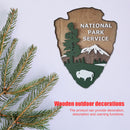 Park Signs National Park Service Arrowhead Forestry Shield Shape Sign Ornament