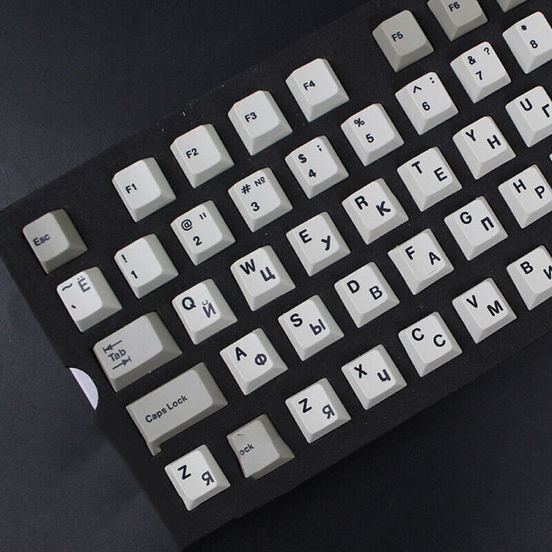 Russian Transparent Waterproof Stickers For PC Laptop Table Letter Keyboard I6O1