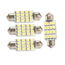 4PCS 39mm Bright White 16 3528-SMD Led Car Interior Festoon Bulb Light Lamp