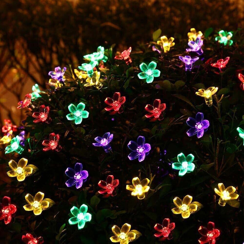 10m 100 LED Waterproof Cherry Blossom Fairy Light String (Color Light EU)