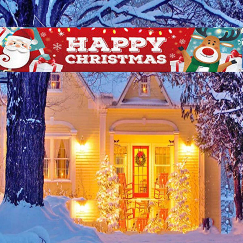 Frohe Weihnachten Outdoor Banner hängende Zeichen Home Xmas Dekoration Ornament.