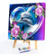 Oil Paint By Numbers Picture DIY Painting Dolphin Animal Nature House Decor Kit