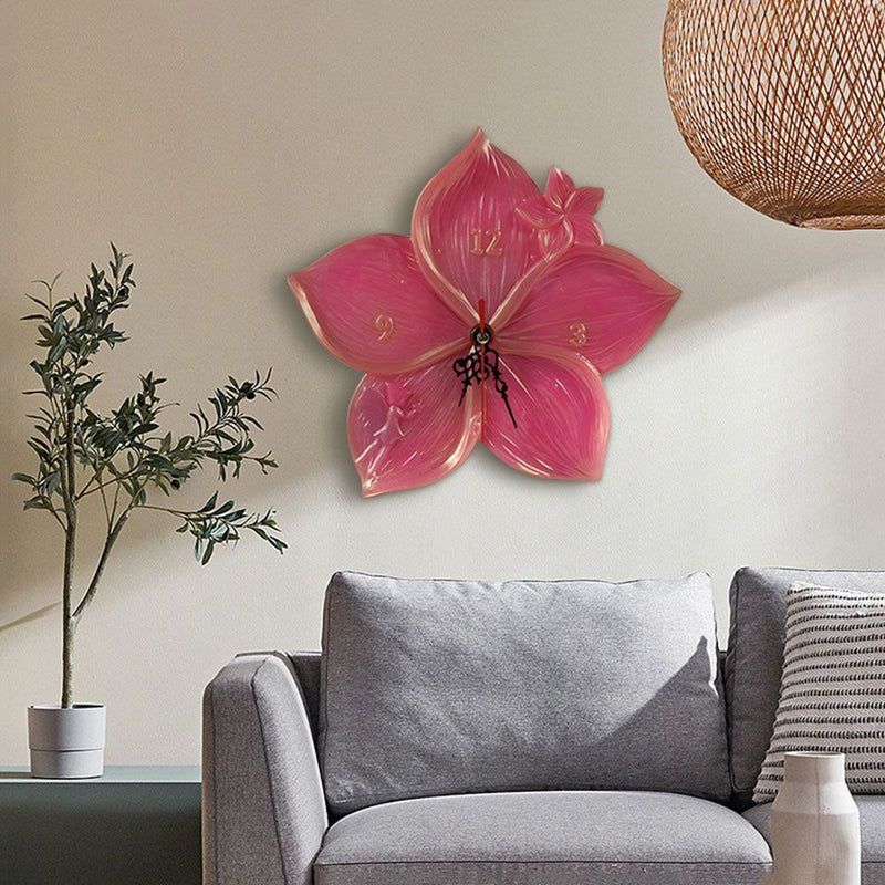 Wall Clock Dial Wall Art Decoration Silicone Mold Irregular Cherry Blossoms