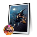 5D DIY Diamond Painting Witch Full Drill Rhinestone Mosaic Art Picture for Home