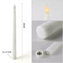 6Pcs Electric LED Candles Flickering Flameless Battery N0D1 Xmas Candle R9Z0