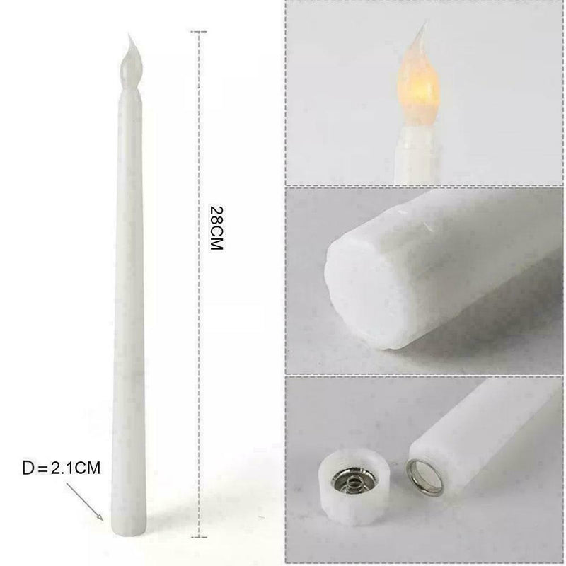 6Pcs Electric LED Candles Flickering Flameless Battery N0D1 Xmas Candle R9Z0