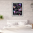 5D Kit Rhinestone Picture DIY Butterfly Letter Full Round Drill Diamond Paint