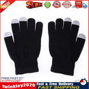 Women Men Touch Screen Soft Cotton Winter Gloves Warmer Smartphone Black Newly