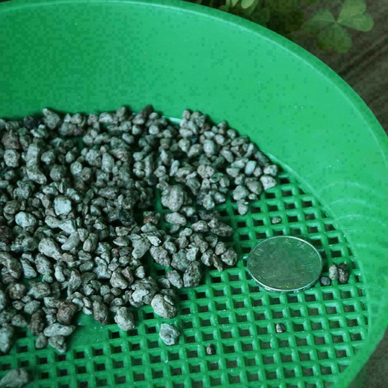 Green Plastic Garden Sieve Riddle Sifter For Compost V1TT1 Stone P5A0 N0R4