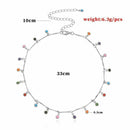 Women Boho Fashion Choker Clavicle Chain Candy Balls Pendant Necklace Gifts