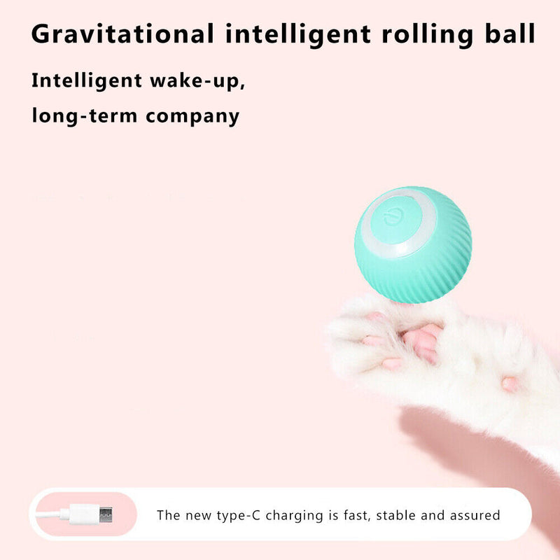 Gravity Smart Cat Ball Toys Catnip Sounding Interactive Rolling Training To