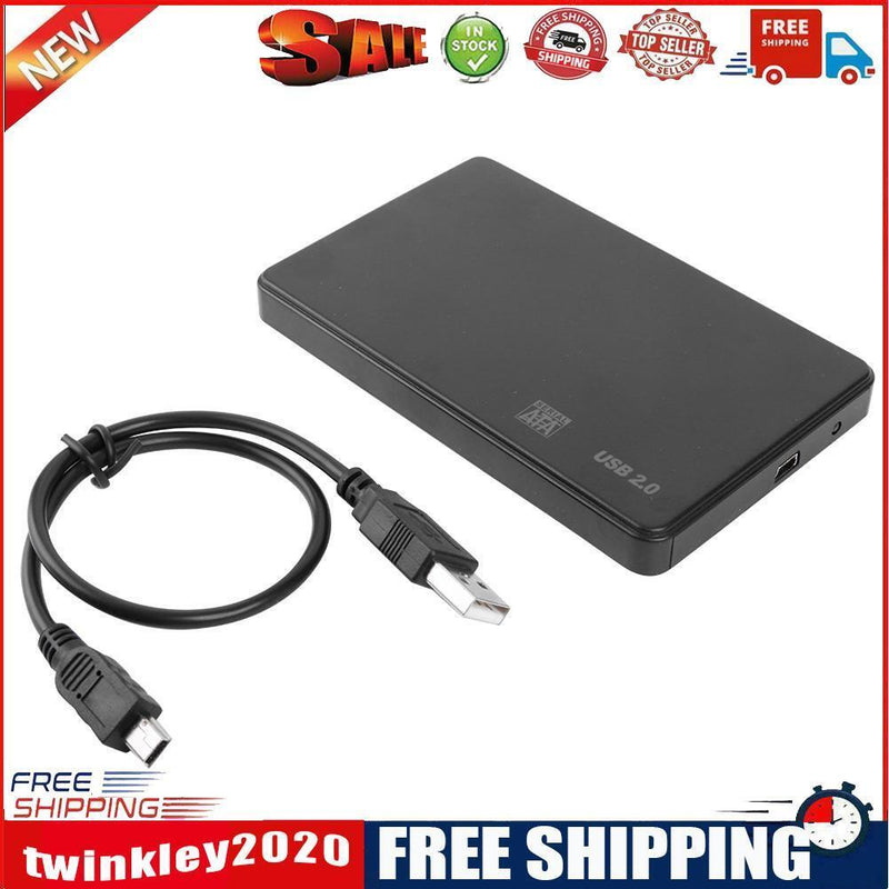 2.5 inch Hard Disk Case SATA USB2.0 HDD Box External Hard Drive Enclosure