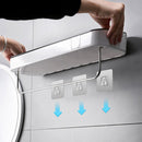 Adhesive Towel Shelf Shampoo Rack Bar Storage Rack Bathroom Shelves Organizer