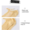 Summer Crystal Glass Invisible Thin Casual Stockings Short Sock Ankle Socks