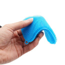 Silicone Dish Washing Brush Pot Pan Kitchen Cleaner Sponge Scrubber (Blue) Newly