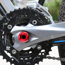 Mountain Bike Tooth Plate Crank Screw Cap Crankset Crank Cover (Red M18) Newly