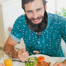 Men Double Layer Beard Bandana Face Cover Apron Waterproof Beard Guard Cap