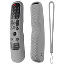Anti-Slip Case Smart TV Remote Control Cover for LG MR21GA/MR21GC (Gray)