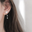 Pendientes Cherry Blossoms Earring Flower Earrings Piercing Stud Earring Tassel