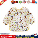 Baby Feeding Bibs Kids Waterproof Long Sleeve Coverall (0-3Years Elk) Newly
