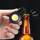 #A Multi-functional LED COB Flashlight Keychain Portable Bottle Opener for Campi