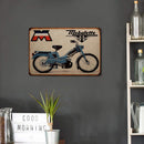 Home Weatherproof Retro Chic Bike Sign Iron Painting Wall Drawing Templates