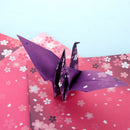 Hot DIY craft Kids Square Scrapbooking  Folding Papers Origami  Cherry Blossom