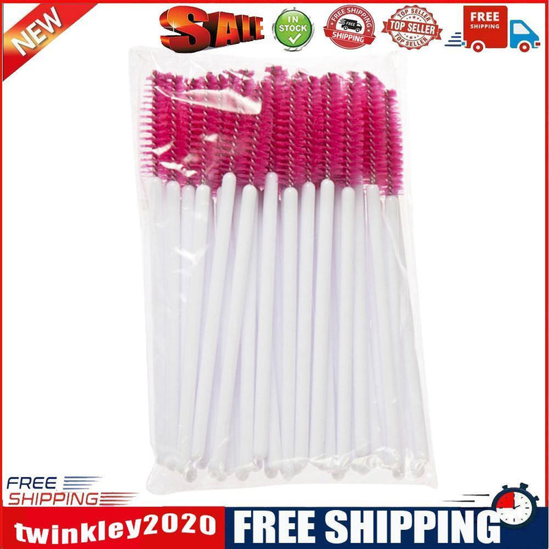 50PCS Disposable Eyelash Brush Mascara Wands Applicator Spoolers Makeup(6)