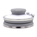 Sports 500mL Collapsible Soft Kettle Outdoor Silicone Water Bottle (Grey) Newly