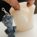Silicone David Head Candle Mold DIY Making Tools Set Homemade Mould Home Decor