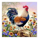 5D DIY Round Rhinestones Diamond Painting Cock Embroidery Needlework  Newly