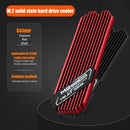 M.2 Solid State Hard Disk Heatsink Heat Radiator for PCIE 2280 SSD (Red)