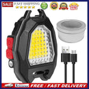 COB Pocket Keychain Light USB Emergency Magnetic Work Lights Camping Lanter