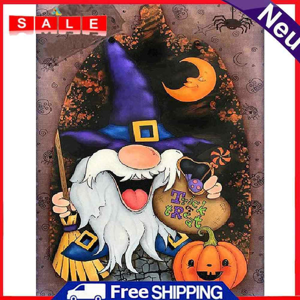 Diamond Painting Pumpkin Goblin Full Round Drill Picture of Rhinestone Drawing