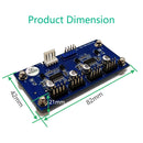 9pin USB Header Male 1to 4 Female Extension Cable Card USB 2.0 Hub for Desktop