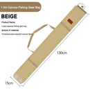 Multifunctional Fishing Rod Bag Portable Fishing Tackle Bag (1.4m Beige)